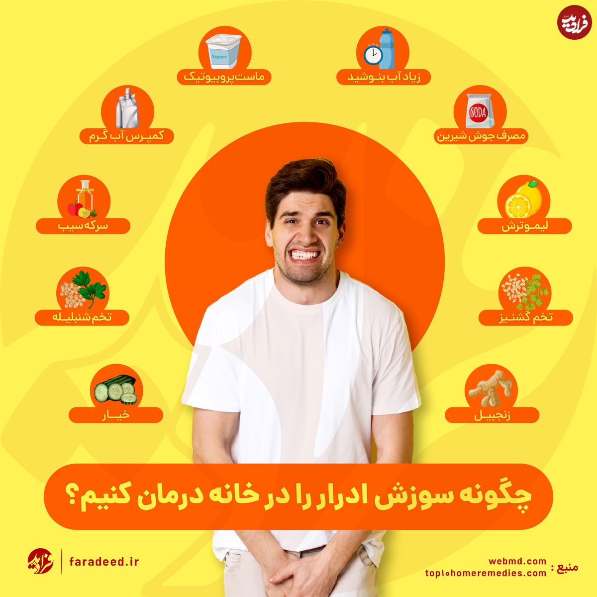 اینفوگرافی/ چگونه سوزش ادرار را در خانه درمان کنیم؟