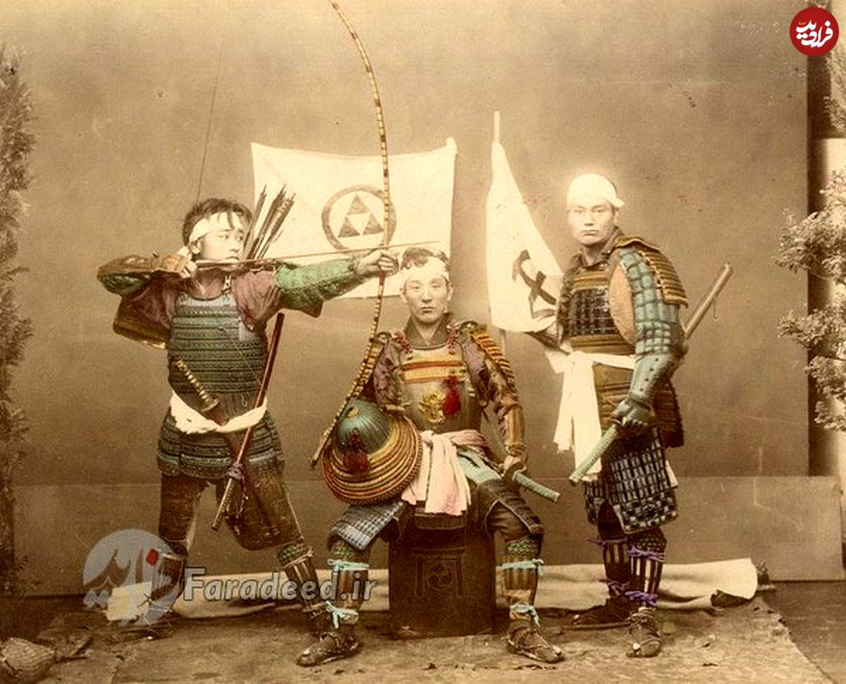 عکس/ سه سامورایی در اواخر قرن 19