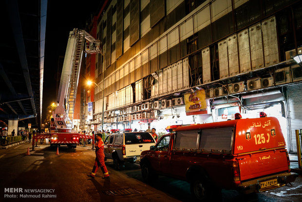 تصاویر/ مانور اطفاء حریق در "علاءالدین"