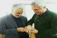 عکس/ هدیه‌ سردارسلیمانی به حاتمی‌کیا