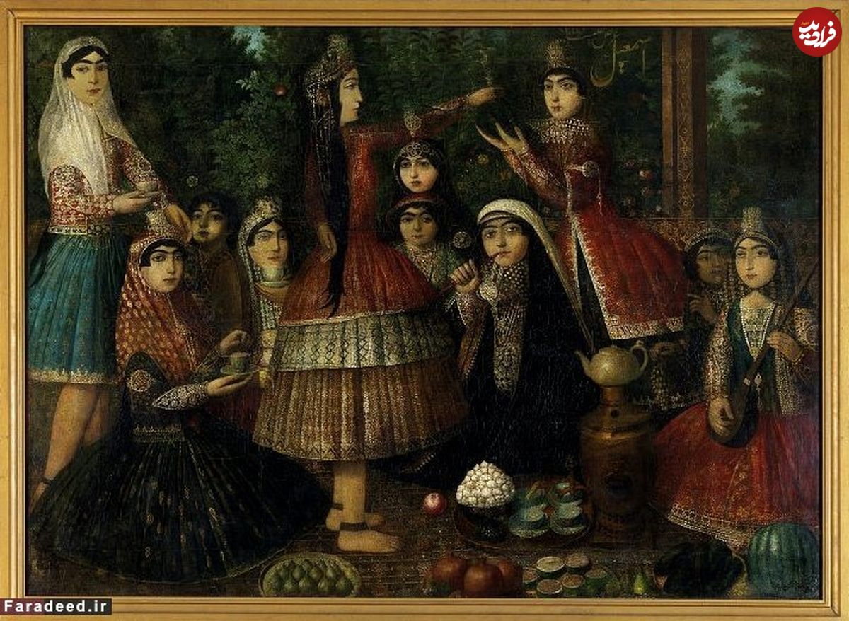 عکس/ «تی‌پارتی» زنان در عصر قاجار