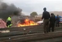 آتش بر جان و مال زلزله‌زدگان