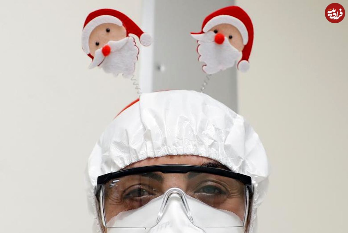 تصاویر/ کریسمس کرونایی در بیمارستان‌های جهان