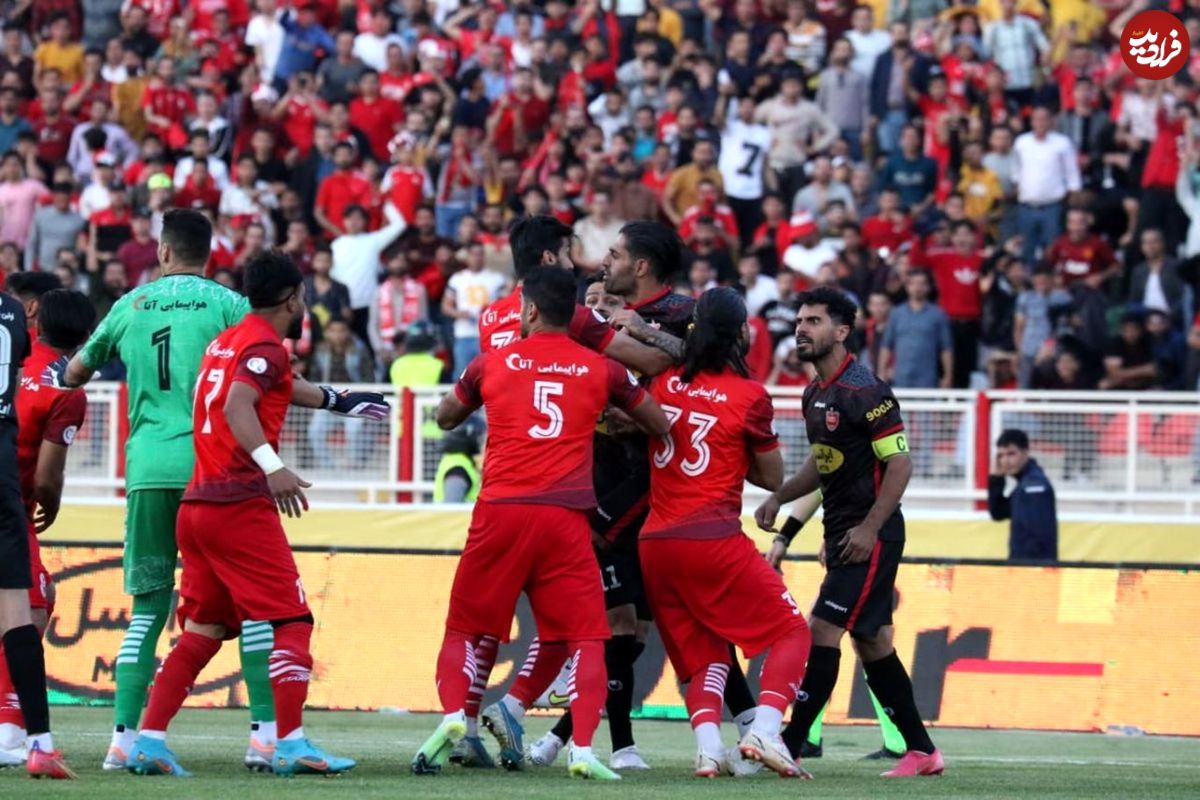 درگیری مدیران پرسپولیس و تراکتور روی آنتن زنده