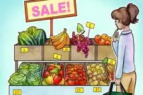 معمای تست هوش؛ در ۵ ثانیه بگویید چه چیزی در تصویر میوه فروشی اشتباه است؟