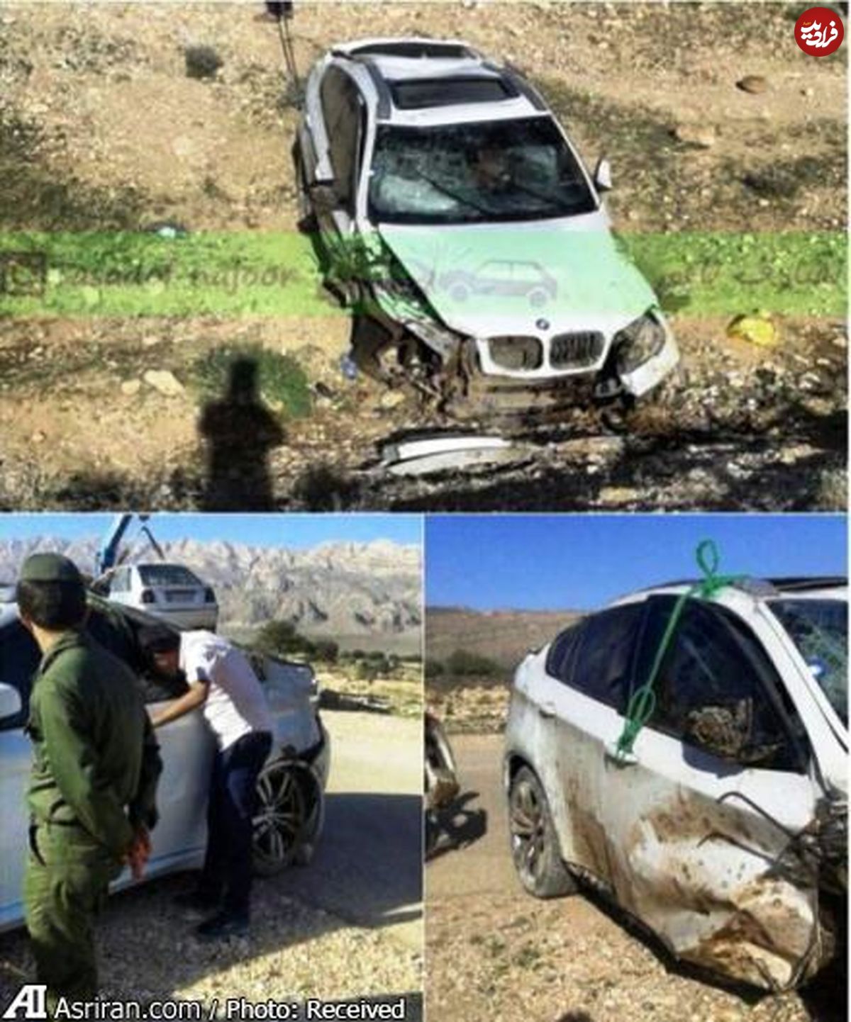 عکس/ تصادف شدید BMW لوکس در ایران