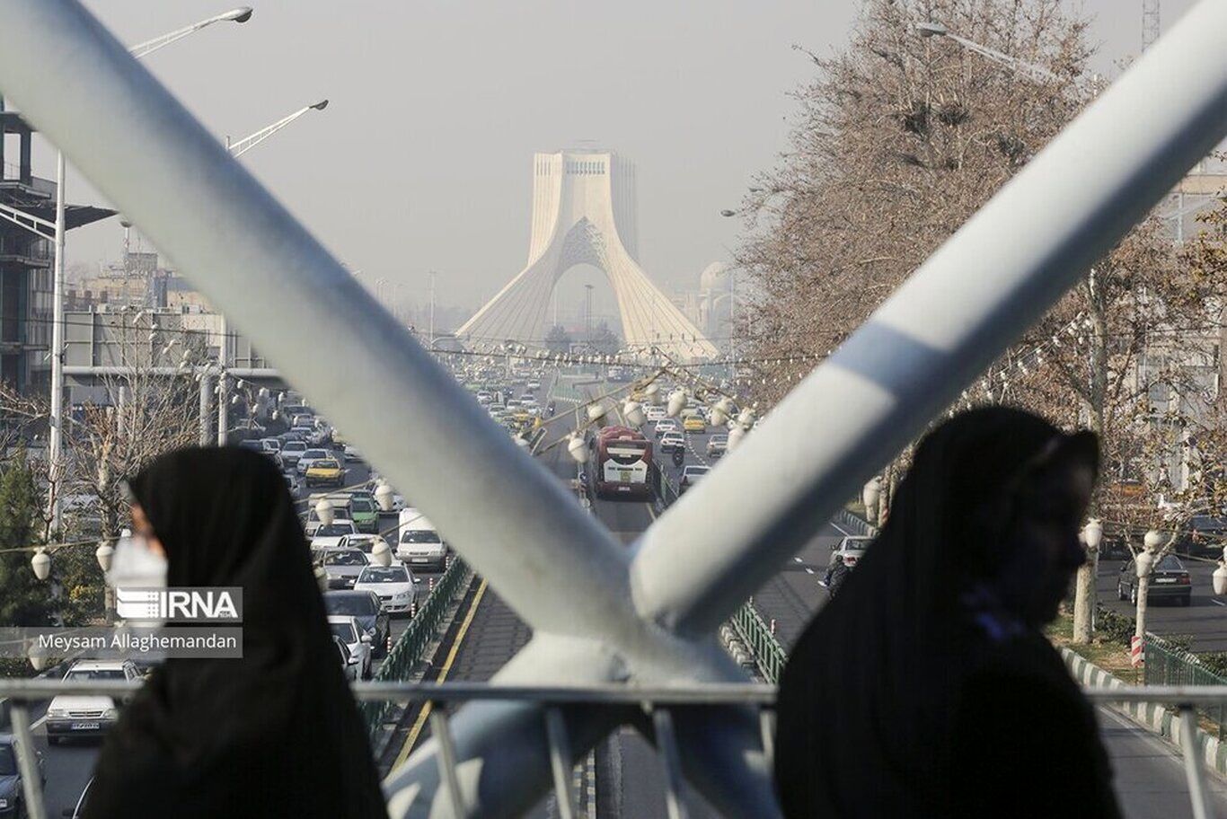 (تصاویر) هوای بسیار ناسالمِ تهران