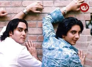 عکس| سفر زمان؛ چهرۀ «فرزاد فرزین» در اولین فیلمش در کنار «مارال فرجاد»؛ سال 85