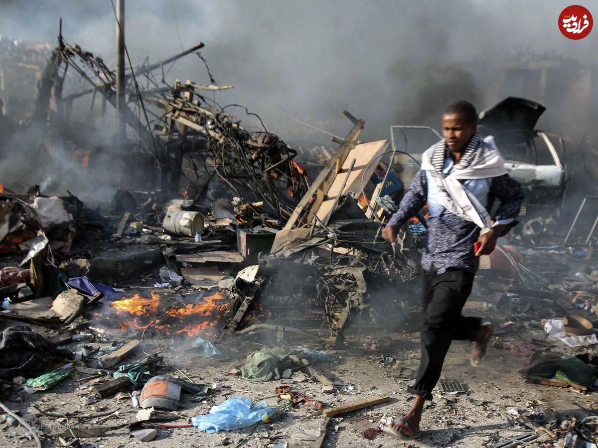 تصاویر/ بمب‌گذاری در پایتخت سومالی
