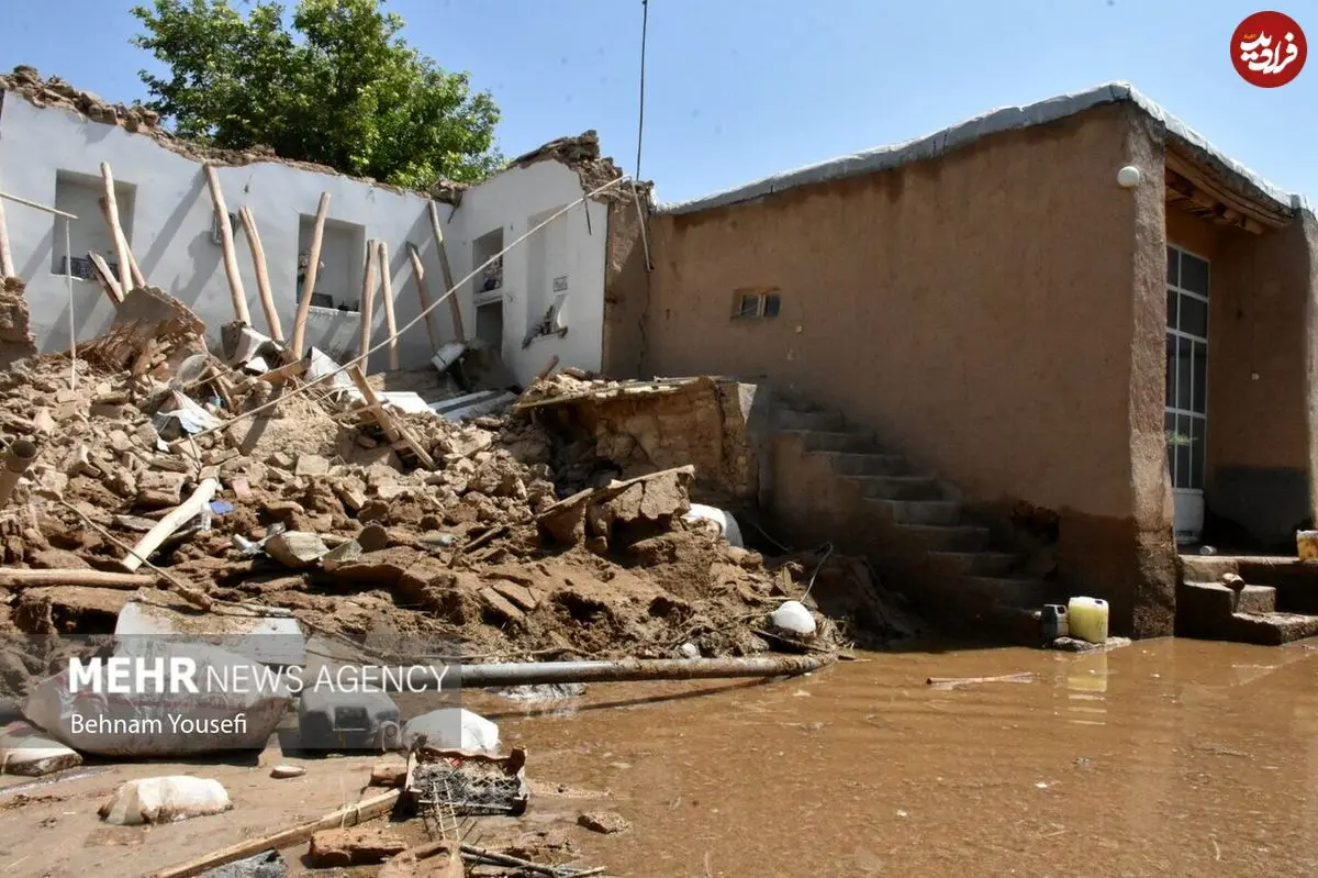 تصاویر/ بحران در روستای‌های سیل‌زده اراک