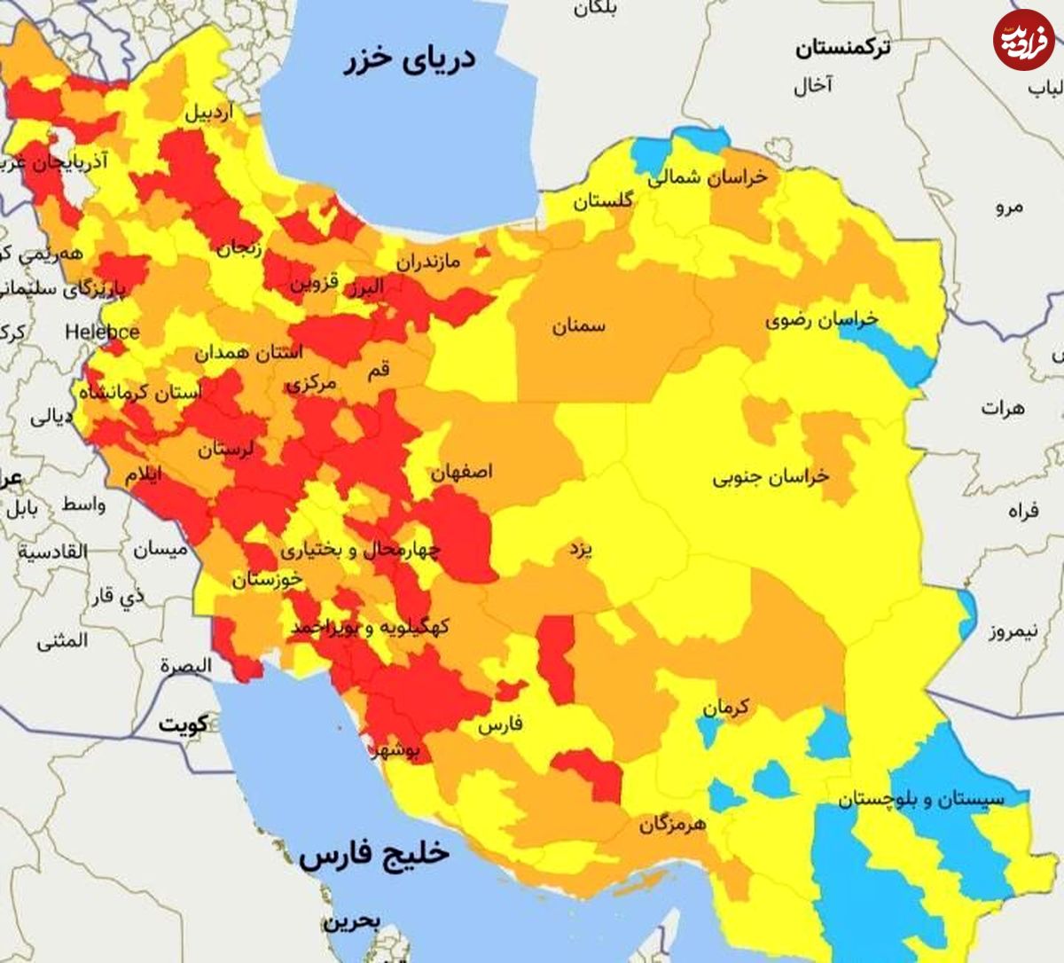تهران در وضعیت قرمز کرونایی