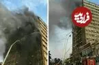 عکس| سفر به تهران قدیم؛ نمایی از «خیابان جمهوری و ساختمان پلاسکو»؛ سال 45