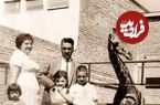 عکس؛ سفر به تاریخ؛ عکس یادگاری بچه‌ها با میمون باغ وحش تهران؛ سال 1351