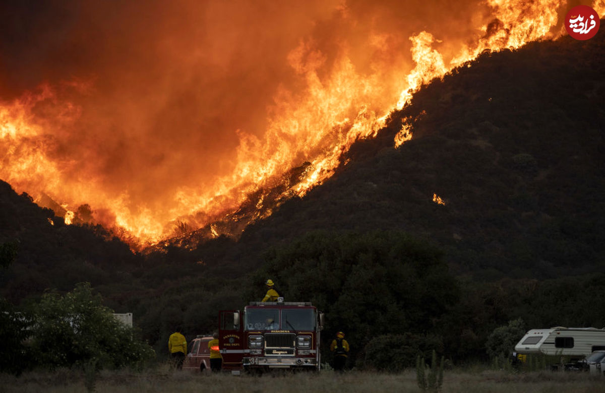 تصاویر/ آتش‌سوزی مهیب جنگل‌های کالیفرنیا
