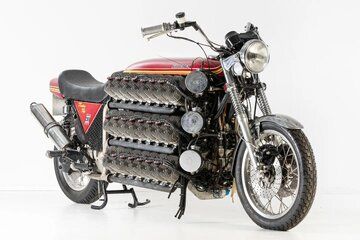 (تصاویر) موتورسیکلت ۴۸ سیلندر، هیولای رکوردشکن کاوازاکی