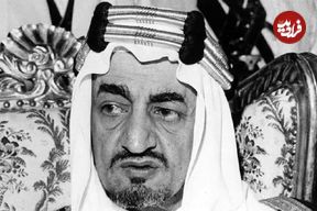 عکس| سفر در زمان؛ «ملک فیصل، پادشاه سوم عربستان» در کاخ سفید در واشنگتن؛ سال 1331
