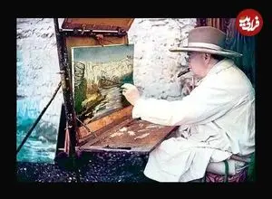 تصاویر| آیا چرچیل هنرمند است؟!