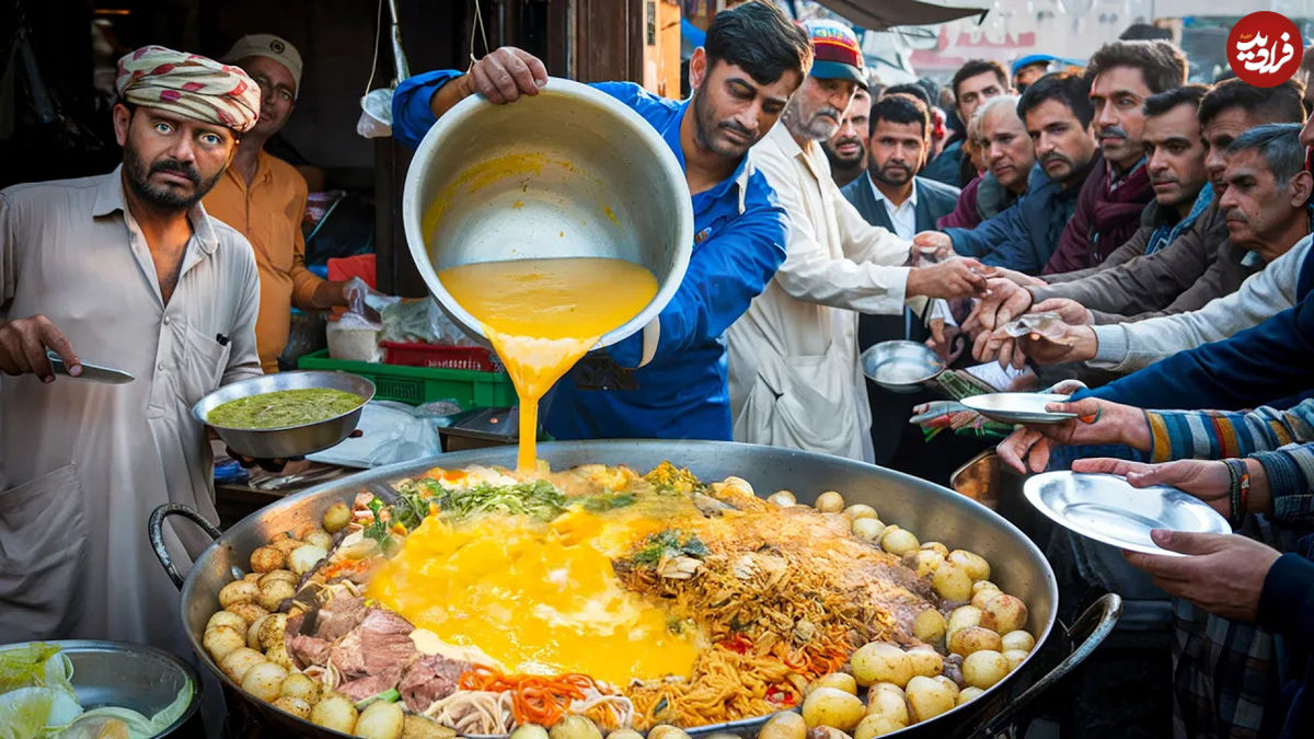 (ویدئو) غذای خیابانی در افغانستان؛ ماهی سوخاری و لوبیا در جلال آباد