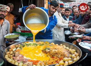 (ویدئو) غذای خیابانی در افغانستان؛ ماهی سوخاری و لوبیا در جلال آباد