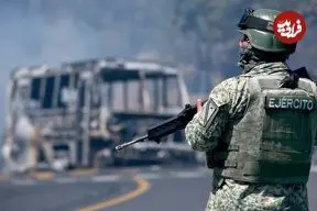 ببینید | فرو رفتن مرمی گلوله در صورت سرباز مکزیکی در عملیات علیه کارتل مواد مخدر