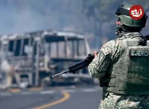 ببینید | فرو رفتن مرمی گلوله در صورت سرباز مکزیکی در عملیات علیه کارتل مواد مخدر