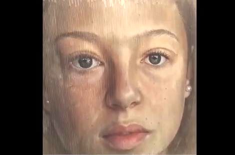 ( ویدیو) نقاشی شگفت انگیز هنرمند اسپانیایی که روند پیر شدن انسان را نشان می دهد 