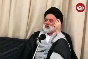 عکس؛ سفر به تاریخ؛ «سید مصطفی خامنه‌ای» در کنار «سردار عزیز جعفری» در یک مراسم؛ سال 96