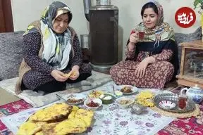 ببینید| غذای روستایی در ایران؛ پخت نان به روش سنتی
