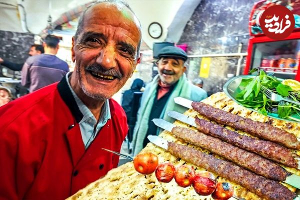 ببینید؛ غذای خیابانی در ایران؛ فرآیند تهیه کباب کوبیده در قم