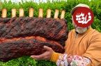  ببینید؛ غذای روستایی در آذربایجان؛ دنده کباب گاو و سیب زمینی