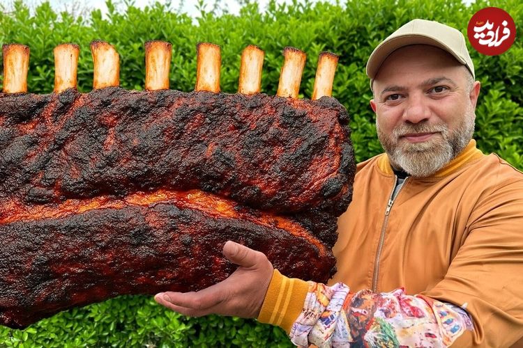  ببینید؛ غذای روستایی در آذربایجان؛ دنده کباب گاو و سیب زمینی