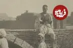 عکس| سفر زمان؛ بنّاهای شیرازی در حال ساختن یک سقف قوسی در اواخر دوران قاجار