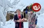 ببینید| غذای روستایی در ایران؛ پخت غذای سنتی با ماهیچه و گردن بره در هوای برفی 