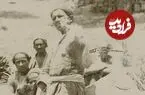 عکس| سفر زمان؛ عکس یادگاری مسافران در جاده گیلان؛ دوران قاجار