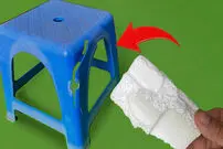 (ویدئو) روشی جالب برای تعمیر صندلی پلاستیکی