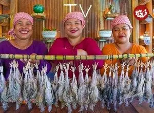 ببینید| غذای روستایی در سنگاپور؛ پخت یک غذای سنتی با بلدرچین در روستا