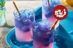 شربت گل گاوزبان؛ نوشیدنی خوشرنگی که با لیمو تغییر رنگ می‌دهد