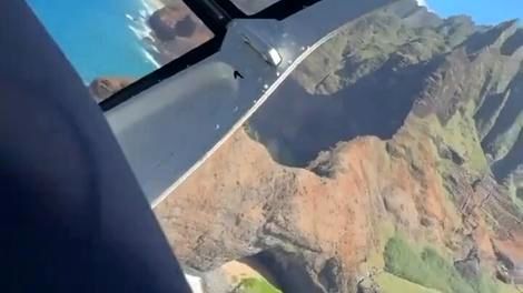(ویدئو) لحظه سقوط هلی‌کوپتر از منظر کابین خلبان 