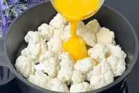ببینید| طرز تهیه یک غذای ساده و جدید آلمانی با گل کلم و تخم مرغ