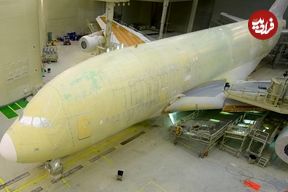 ببینید؛ نگاهی به نحوه رنگ آمیزی مجدد ایرباس A380 بزرگترین هواپیمای مسافربری جهان