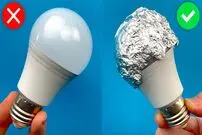 (ویدئو) یک روش ساده و خلاقانه برای افزایش نور لامپ LED با فویل آلومینیومی