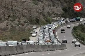 عکس| سفر زمان؛ «بی ام و 2000C، فورد کاپری، پیکان 49 و اتوبوس بنز» در جاده هراز؛ دهه 50