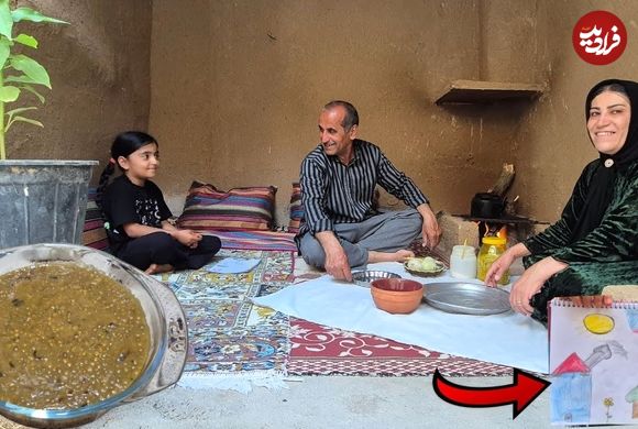 ببینید؛ غذای روستایی در ایران؛ پخت عدسی به روشی سنتی