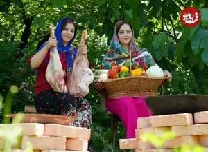 ببینید| غذای روستایی در ایران؛ تهیه دلمه و پخت نان روی ساج