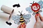 (ویدئو) ایده ساخت گیره زنبور عسل با رول دستمال توالت
