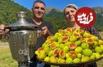 ببینید؛ غذای روستایی در آذربایجان؛ تهیه مربا و کیک پای انجیر