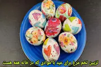 (ویدئو) یک ایده خلاقانه برای تزئین تخم مرغ سال نو با کاغذ کادو 