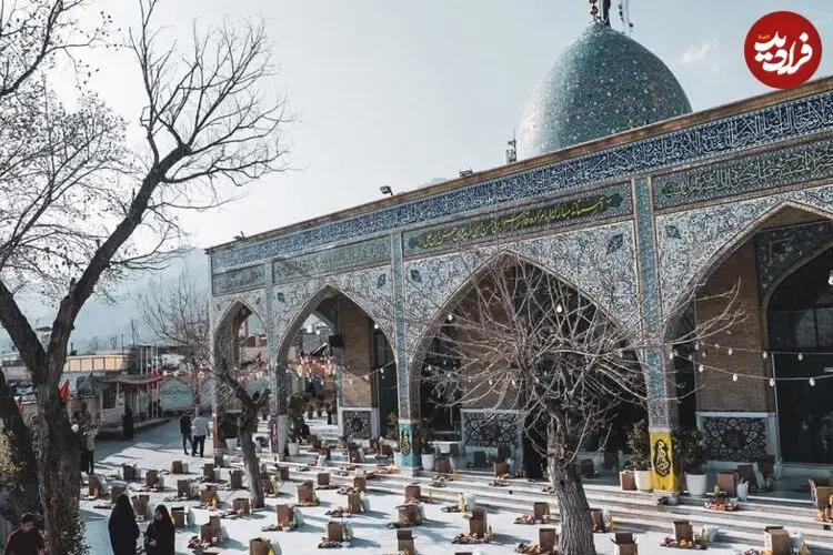 عکس| سفر زمان؛ نمایی از «امامزاده قاسم» و طبیعت گلاب دره تهران؛ سال 1320