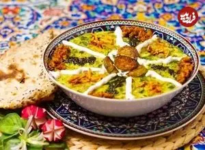 آش سبزی آبادانی اصیل و جاافتاده برای سفره افطار