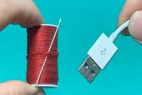 (ویدئو) نحوه سوزن نخ کردن سریع و ساده با کابل USB